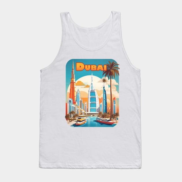 Dubai - United Arab Emirates Tank Top by AbundanceSeed